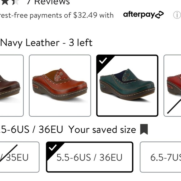 L'Artiste Chino Clog Blue color Boho style Size 36 (5.5/6) - Picture 8 of 8